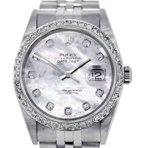 rolex mother of pearl diamonds